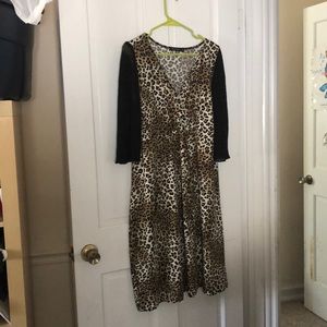 Leopard print dress size xl